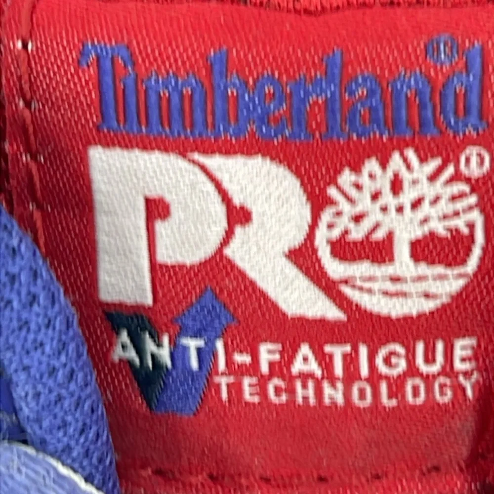 TIMBERLAND SIZE 14 M Men's Red and Blue Work  Shoes Steel Toes